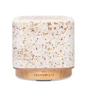 Living Green Geurwolkje Aroma Diffuser - Terrazzo Kubus 200 ml